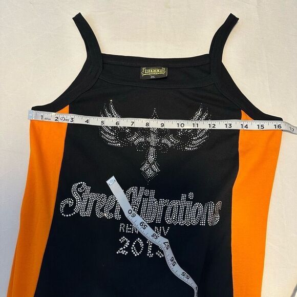 Biker Clothing Women Street Vibrations Tank Top Rhinestone Embellished Y2K Inspo - Picture 5 of 7